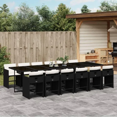 Vista 26 de Beige 5-Piece Outdoor Patio Dining Set with Foldable Chairs Cream Cushions Poly Rattan Furniture for Compact Storage Garden Backyard Balcony Use