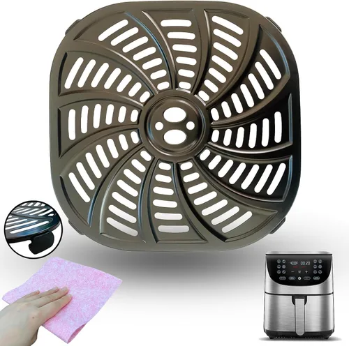 Vista 11 de Bandeja para freidora de aire para freidora de aire de 2 cuartos de galón Dash PowerXL Gowise Chefman, revestimiento mejorado de doble capa