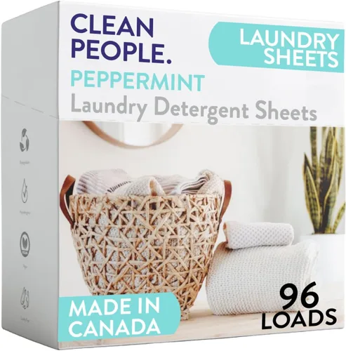 Vista 25 de The Clean People Hojas de detergente para ropa – Jabón de lavandería – Ultra concentrado, embalaje reciclable, combate las manchas – Mañana