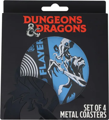 Vista 4 de Dungeons & Dragons Monsters - Juego de posavasos de metal (4 piezas)