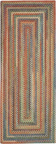 Vista 49 de Capel American Heritage Barn Blue Alfombra Trenzada de Cesta de 0' 12" Azul granero