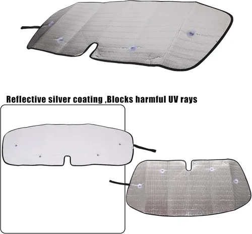 Vista 9 de Parasol para parabrisas de automóvil compatible con Mazda MX-5 2016-2024, protector de visera solar para ventana delantera, protección UV