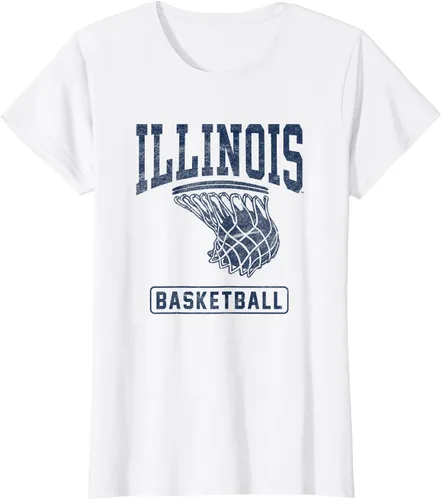 Vista 14 de University of Illinois Fighting Illini - Camiseta de baloncesto, Gris