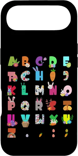 Vista 27 de Cute Alphabet Funny Easter Day ABC Letters Egg Rabbit Case for iPhone 17