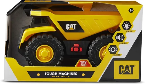 Vista 6 de Cat - Camión de construcción tipo bulldozer de juguete con luces y sonidos