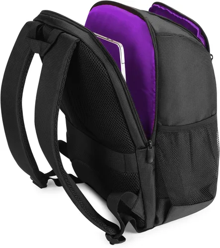 Vista 6 de G-raphy Mochila para cámara fotográfica, bolsas para fotografía de fotógrafos, mochila DSLR SLR con compartimento para laptop para cámaras DSLR