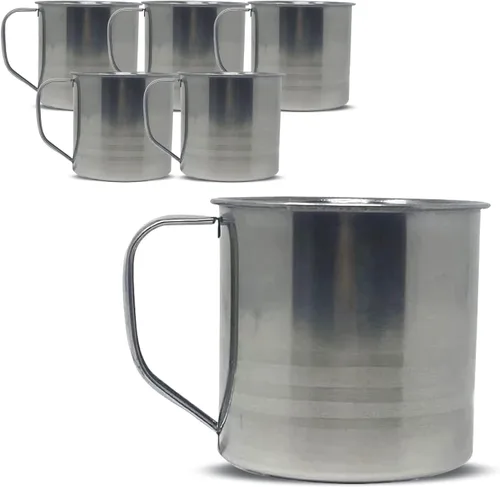 Vista 2 de Paquete de 6 tazas de café para acampar y sopa (12 onzas)