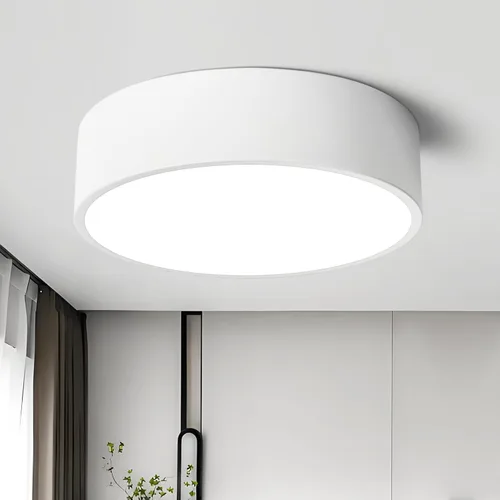 Vista 13 de Lámpara de techo de montaje empotrado regulable moderna, luces LED redondas de color negro mate, iluminación de 5CCT 2700K-6000K para cocina