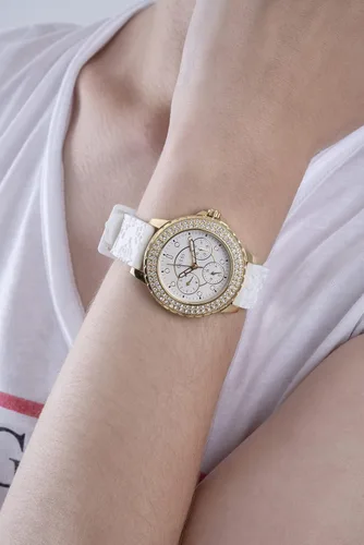 Vista 7 de GUESS US Womens White Silicone Multifunction Watch one