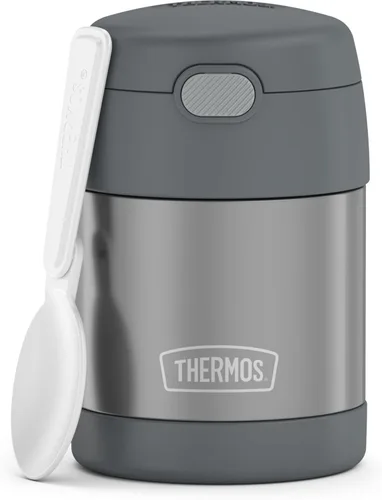 Vista 16 de THERMOS FUNTAINER - Tarro de comida para niños con cuchara, 10 onzas, Baby Shark