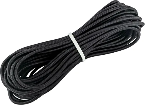 Vista 8 de Cuerda elástica de 1/4 pulgadas x 50 pies, cuerda elástica resistente a los Negro