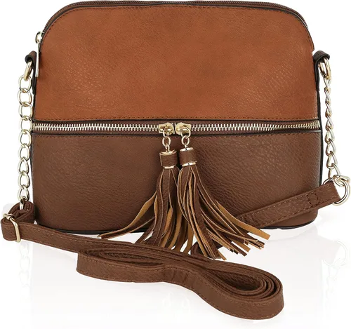 Vista 2 de MKF Crossbody Bag for Women PU Leather Pocketbook Handbag Multi Pocket Messenger Purse, Shoulder Crossover