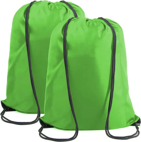 Vista 14 de BeeGreen Mochila negra con cordón, paquete de 2 unidades, extra grande, 22.4 pulgadas de largo x 17.5 pulgadas de ancho, bolsas de cuerda deportivas