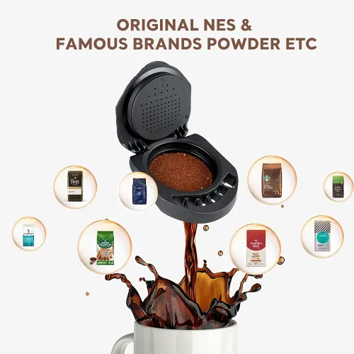 Vista 4 de i Cafilas Adaptador de café reutilizable para Dolce Gusto, convertidor recargable compatible con Piccolo XS/Genio S, bricolaje tu café en polvo 1