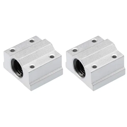Vista 8 de uxcell Unidades lineales del bloque deslizante SCS6UU del cojinete de bolas de 19.7 ft m, orificio de 19.7 ft m 2pcs