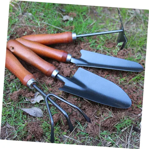 Vista 3 de 1Set Garden Tool Durable Handheld Shovels for Digging Troweling Raking for Home Gardening Camping and Outdoor Activities