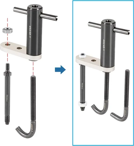 Vista 5 de EN-49248 Herramienta de eliminación de montaje de riel de inyector Herramienta de inyección directa 6706 para 2007-2014 GM Pontiac, Saturn
