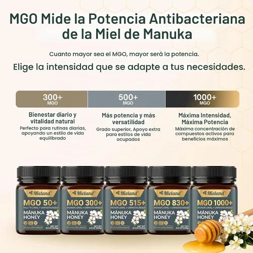 Vista 5 de Miel de Manuka de Nueva Zelanda pura 100% certificada MGO 50+ Miel natural cruda sin pasteurizar Totalmente rastreable, sin OMG, libre