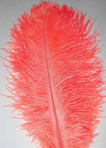 Vista 2 de 100 plumas de avestruz a granel de 12 a 14 pulgadas para decoración de bodas (azul/azul claro)