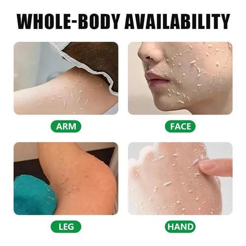 Vista 4 de Gel exfoliante de ácido mandélico para rostro y cuerpo, exfoliante purificador Limpieza profunda, hidrata y mejora la piel, refinado de poros