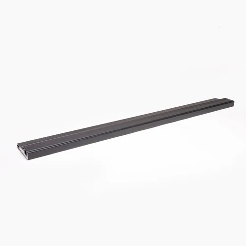 Vista 4 de Umbral de puerta abatible de aluminio resistente, 5-5/8 pulgadas de ancho, negro – Resistente a la intemperie, eficiencia energética, fácil