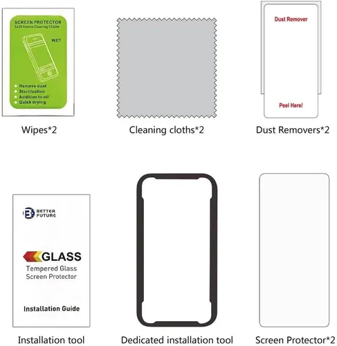 Vista 7 de [Compatible con huellas dactilares] [2 unidades] de vidrio templado para Google Pixel 6 protector de pantalla [2021], con [alineación] diseñado