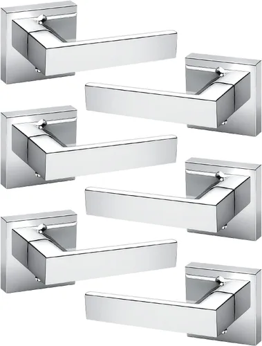 Vista 116 de KNOBWELL - Juego de cerradura con 1 picaporte resistente para puertas de una cara, ideal para puertas interiores reversibles, 0.93 libras