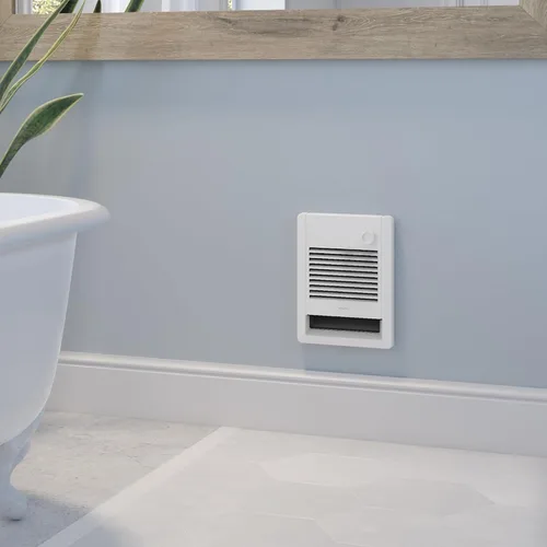 Vista 6 de Stelpro Sonoma - Calentador de ventilador de pared – 1000 W / 240 V (750 W / 208 V) – 12 3/8 pulgadas de alto x 9 1/16 pulgadas de ancho – Diseño