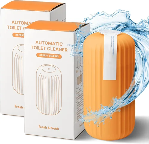 Vista 16 de Fresh & Fresh Limpiadores automáticos para inodoros (verde bosque) – 1 botella (hasta 2500 descargas/botella), limpiador de inodoro comercial