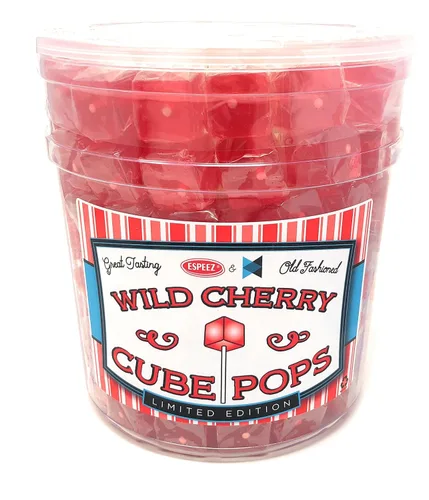 Vista 22 de Chupetas de Caramelo Duro en Cubo: Paquete de Chupetas con Sabor Envueltas Individualmente por Espeez - Paletas Cuadradas de Fiesta Estilo Antiguo