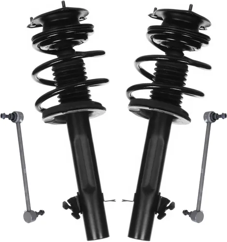 Vista 42 de Detroit Axle - Kit de 4 piezas RWD Puntales Delanteros Barras Estabilizadoras para Ford F-150 2021 2022 2023 2024, 2 Puntales con Resorte Helicoidal