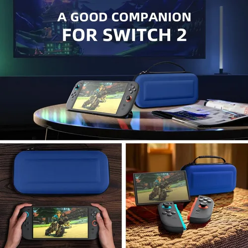 Vista 65 de TiMOVO Carrying Case for Nintendo Switch 2 (2025), Large Capacity Protective Hard Shell Portable Travel Case Pouch for Switch 2, with 10 Game Card