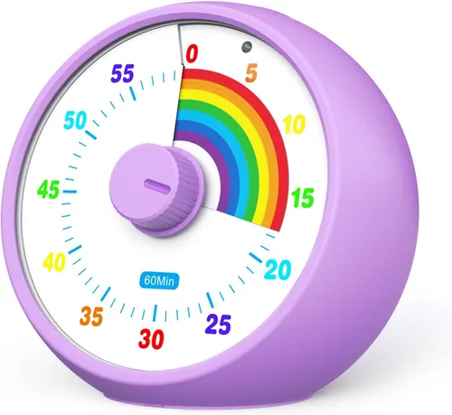Vista 11 de Temporizador visual para niños, temporizador de cuenta regresiva de 60 minutos para aula, oficina, cocina, temporizador de escritorio, herramientas