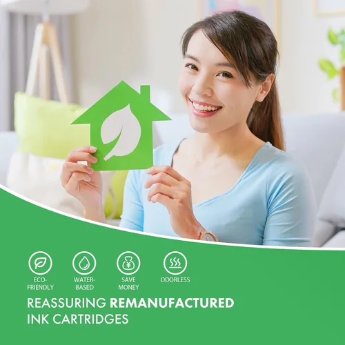 Vista 7 de Cartuchos de tinta remanufacturados de repuesto para HP Ink 63 63XL compatibles con impresoras OfficeJet 3830 4650 4655 5255 5258 5200 Envy 4510