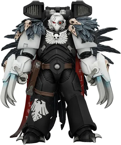 Vista 32 de JOYTOY 1/18 Warhammer 40,000 Figura de acción Black Templars The Emperors Champion Rolantus Collection