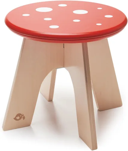 Vista 5 de Tender Leaf Toys - Toadstool - Adorable taburete colorido de madera maciza para niños a partir de 3 años