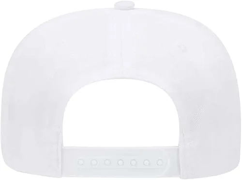 Vista 2 de Ashen Fane Gorra de golf de 5 paneles de sarga de algodón sólido estilo profesional