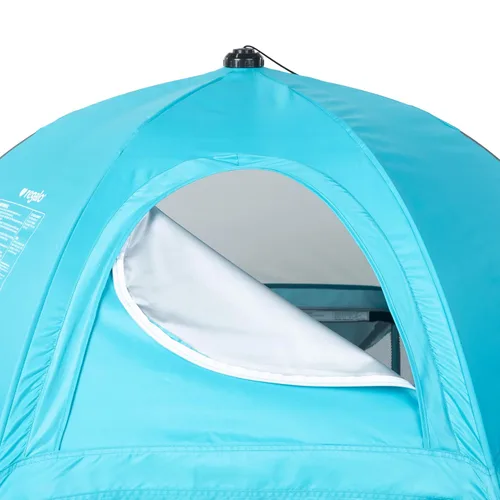 Vista 10 de Regalo My Play Deluxe - Patio de juegos portátil para interiores y exteriores, kit adicional, incluye un toldo completo, lavable, aguamarina, 6