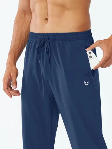 Vista 2 de NORTHYARD Pantalones deportivos para hombre para correr, entrenamiento, joggers, ligeros, para gimnasio, jogging, pista, casuales, con bolsillos