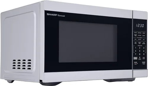 Vista 11 de SHARP Horno de microondas de encimera compatible con Alexa certificado por Orville Redenbacher's con plato giratorio Carousel extraíble de 12.4