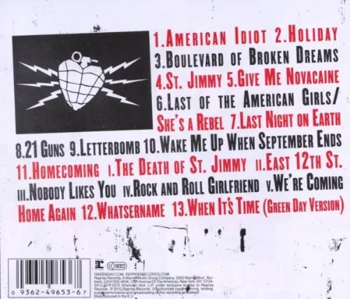 Vista 2 de Selections from the Original Broadway Cast Recording 'American Idiot' Featuring Green Day