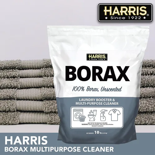 Vista 2 de Harris Borax Polvo Refuerzo para lavandería con agua dura y limpiador multiusos, 4.5 kg (sin fragancia)