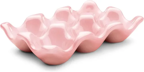 Vista 13 de Flexzion Bandeja de Cerámica para 12 Huevos - Portahuevos de Porcelana para Docena Completa Contenedor Organizador de Almacenamiento Soporte