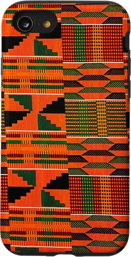 Vista 18 de Kente - Carcasa para iPhone 17, diseño étnico de Ghana, diseño africano