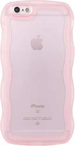Vista 99 de SKYLMW Funda compatible con iPhone 12 Pro, diseño de ondas rizadas kawaii, borde chapado de lujo, elegante parte trasera transparente brillante, TPU
