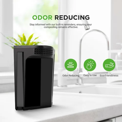 Vista 2 de Nutrichef Filtro de compostador de repuesto: reemplaza tu filtro eléctrico de abono de cocina Nutrichef Reemplazo óptimo cada 3-6 meses Fácil