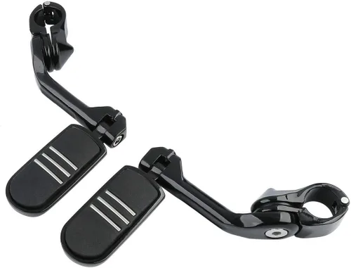 Vista 2 de TCMT - Kit de montaje de protectores de estribos para viajar en autopista de 1 1/4 de pulgadas (32 mm), para motocicletas Harley Touring Road
