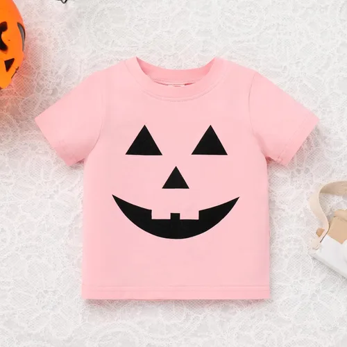 Vista 2 de AWIBMK Disfraz de esqueleto de calabaza para niñas pequeñas, camisa de esqueleto de calabaza, falda tutú, diadema, disfraz de Halloween para juego