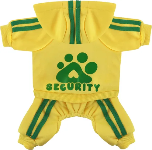 Vista 8 de Sudadera de seguridad con capucha para perros de 4 patas - Mono con sudadera - Sudaderas - Ropa suave y cálida para perros - Suéter con capucha