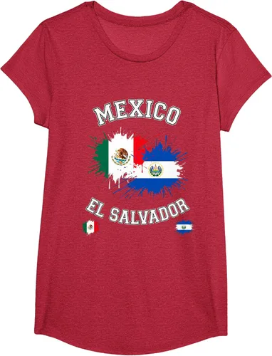 Vista 48 de Camiseta de recuerdo de la bandera vintage de El Salvador de México